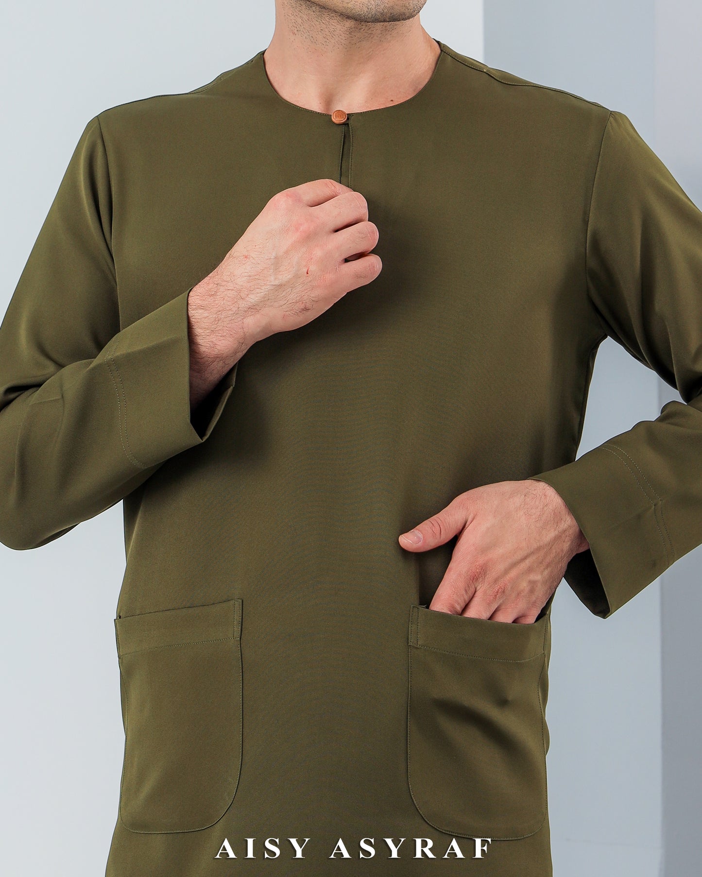 Baju Melayu Antalya - Moss Green