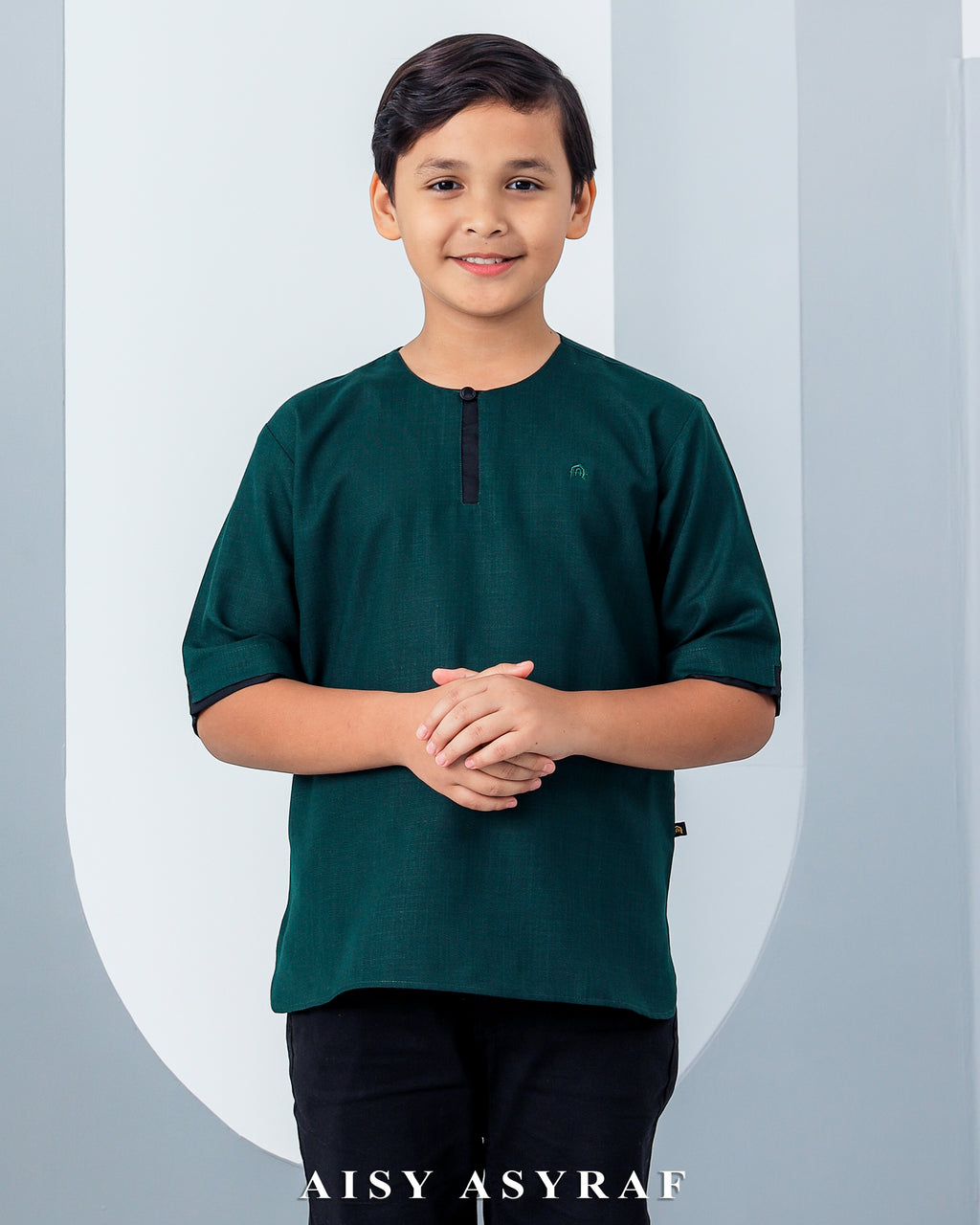 Kurta Urfa Kids - Emerald Green