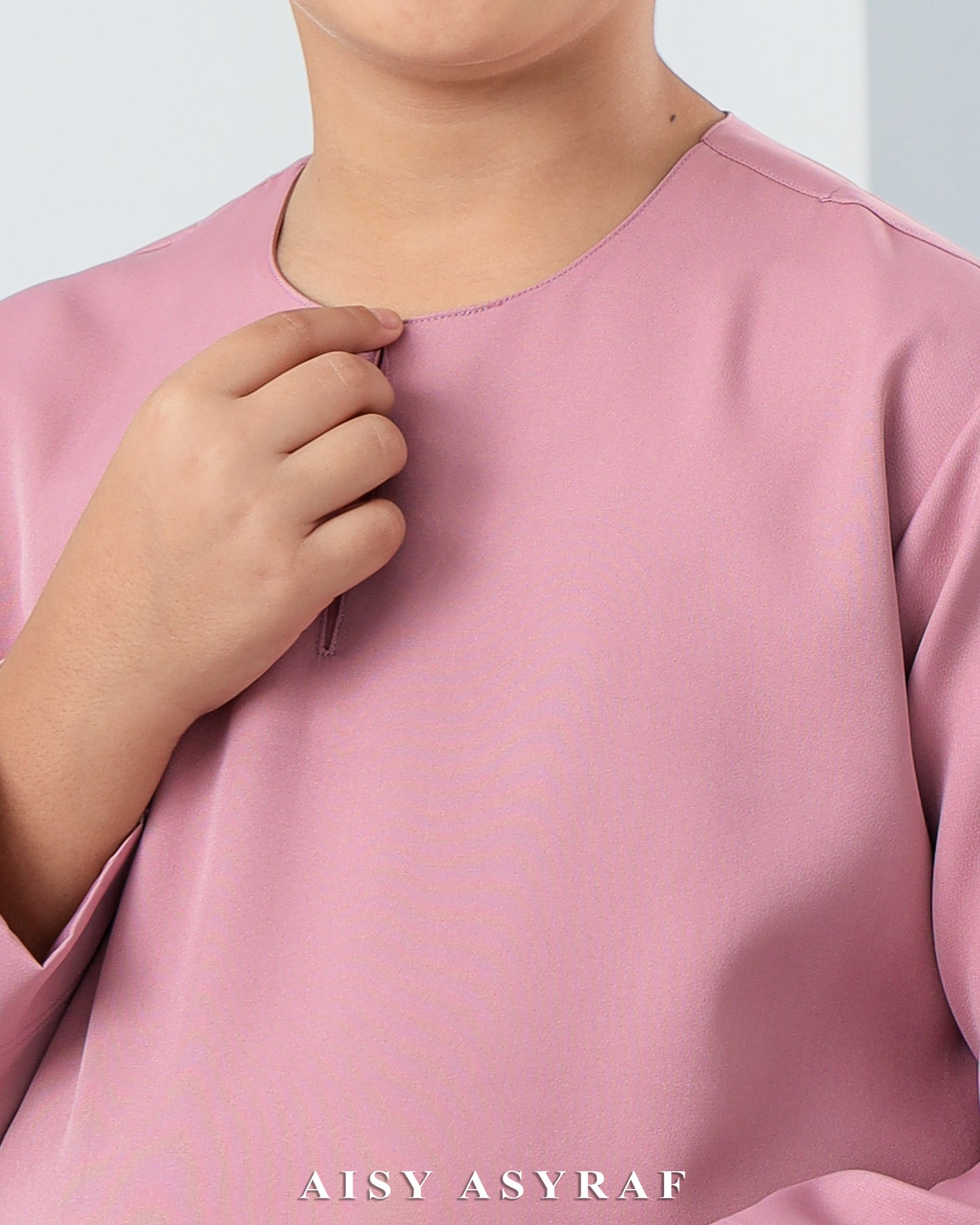 Baju Melayu Antalya Kids - Rose Pink