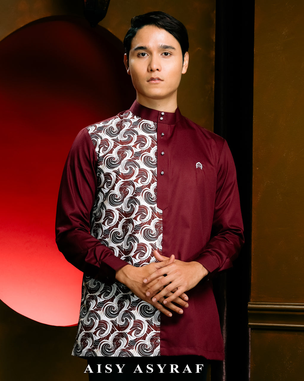 Kurta Nabeela Raya - Burgundy