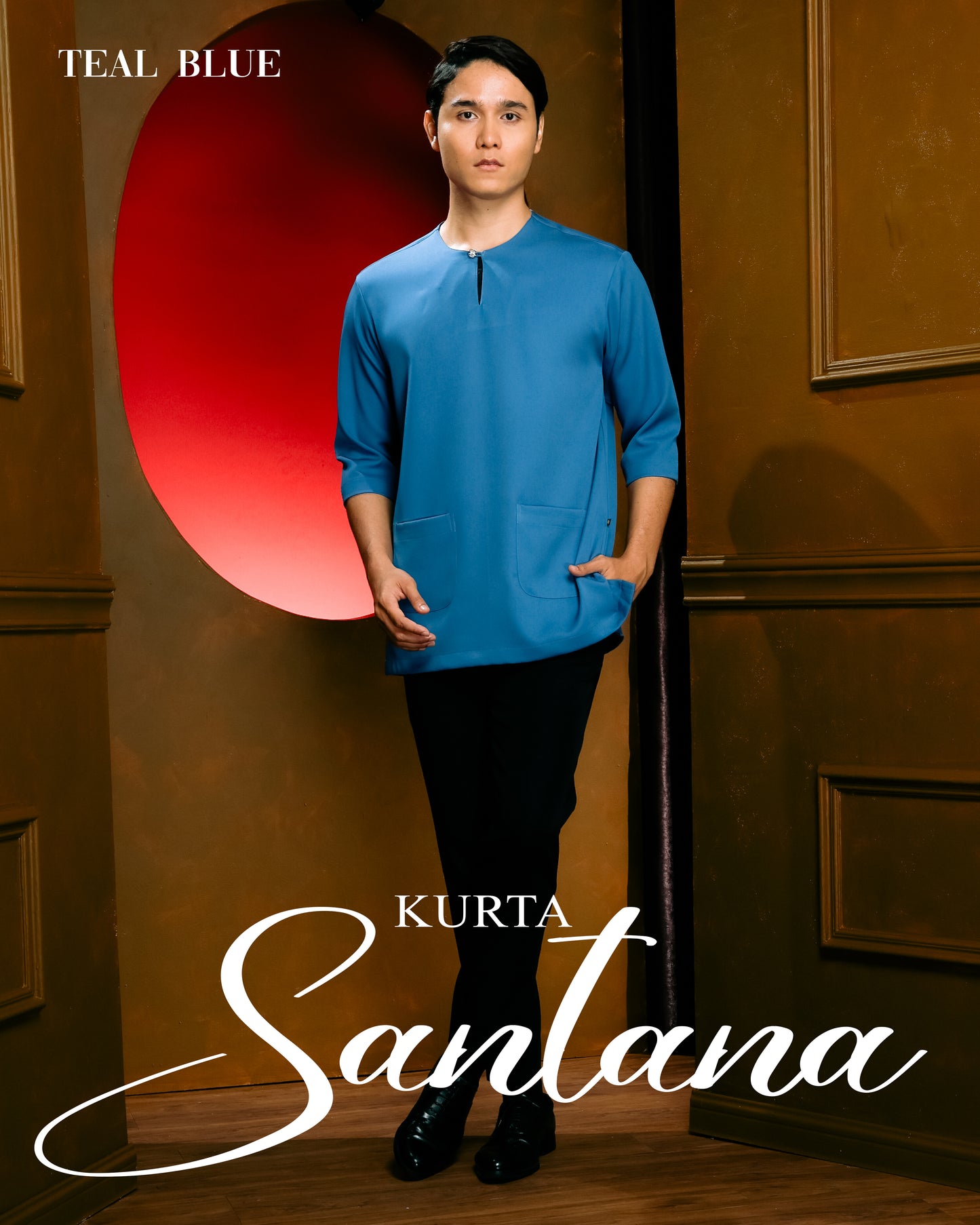 Kurta Santana - Teal Blue