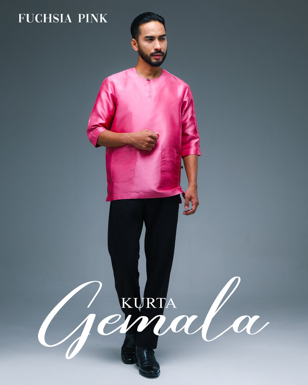 Kurta Gemala - Fuchsia Pink
