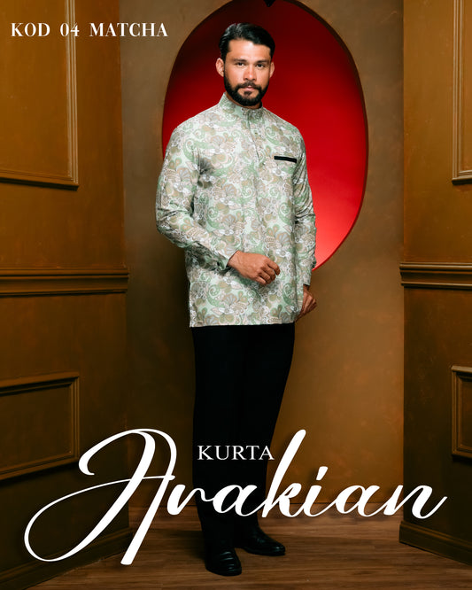 Kurta Arakian Raya - Matcha