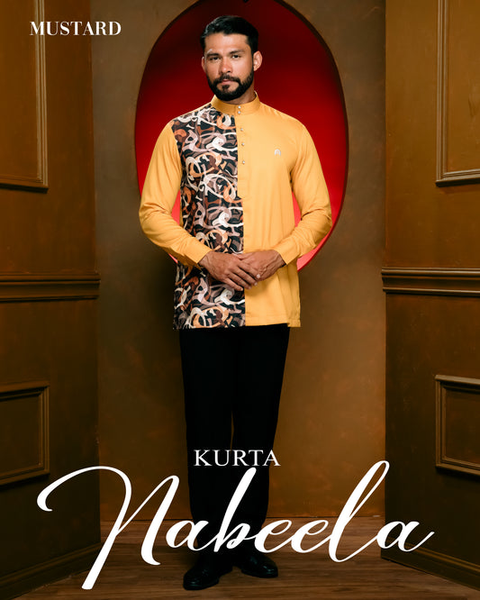 Kurta Nabeela Raya -Mustard