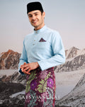 Baju Melayu Haseki - Cinderella Blue