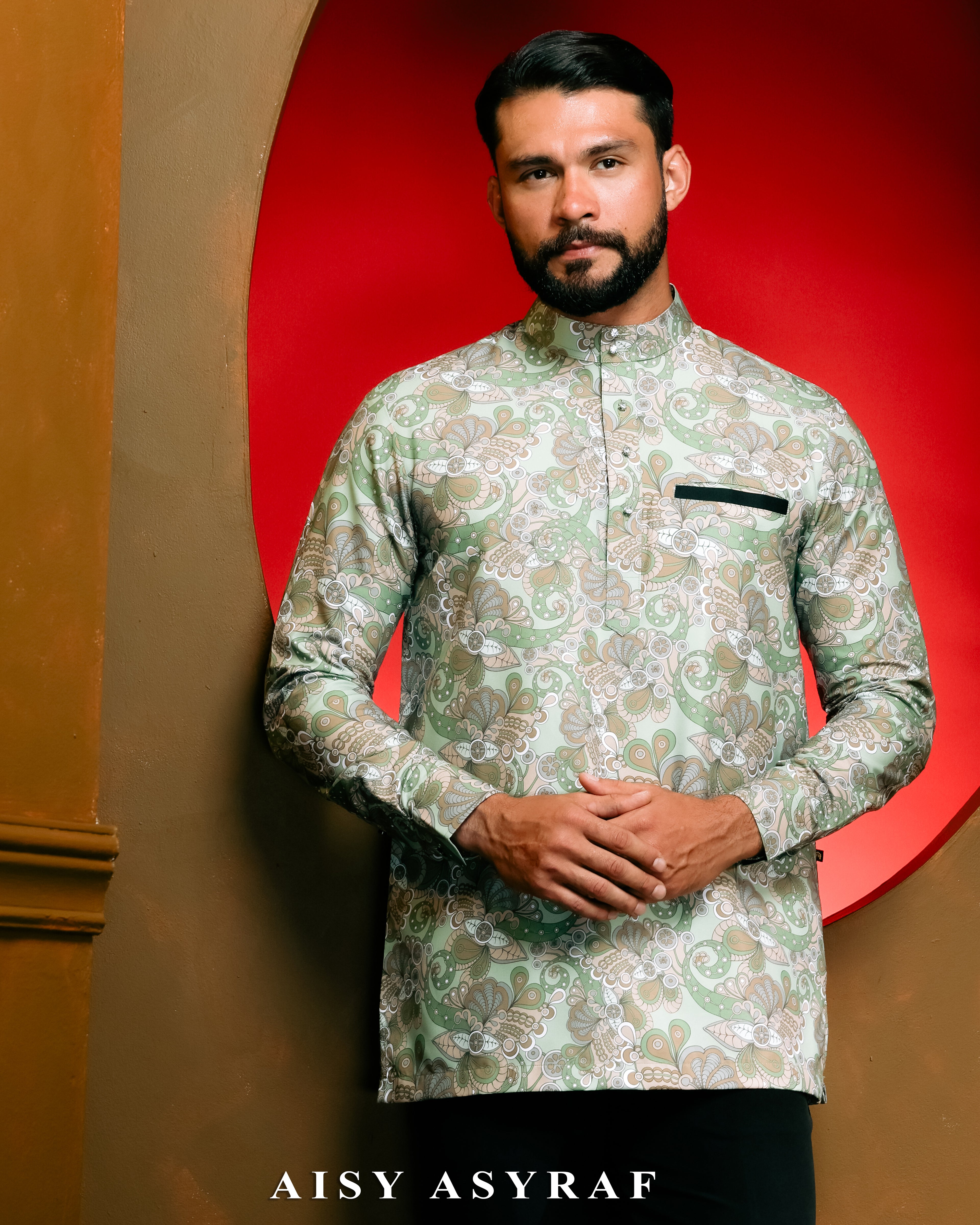 Kurta Arakian Raya - Matcha
