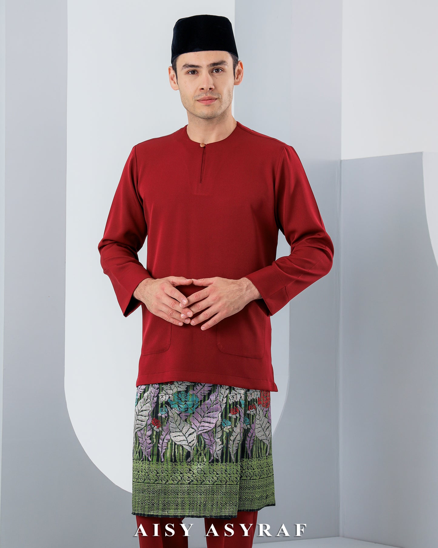 Baju Melayu Antalya - Maroon