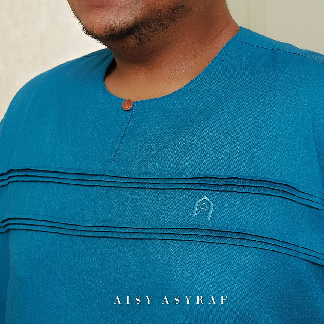 KURTA JURJANI- TEAL BLUE