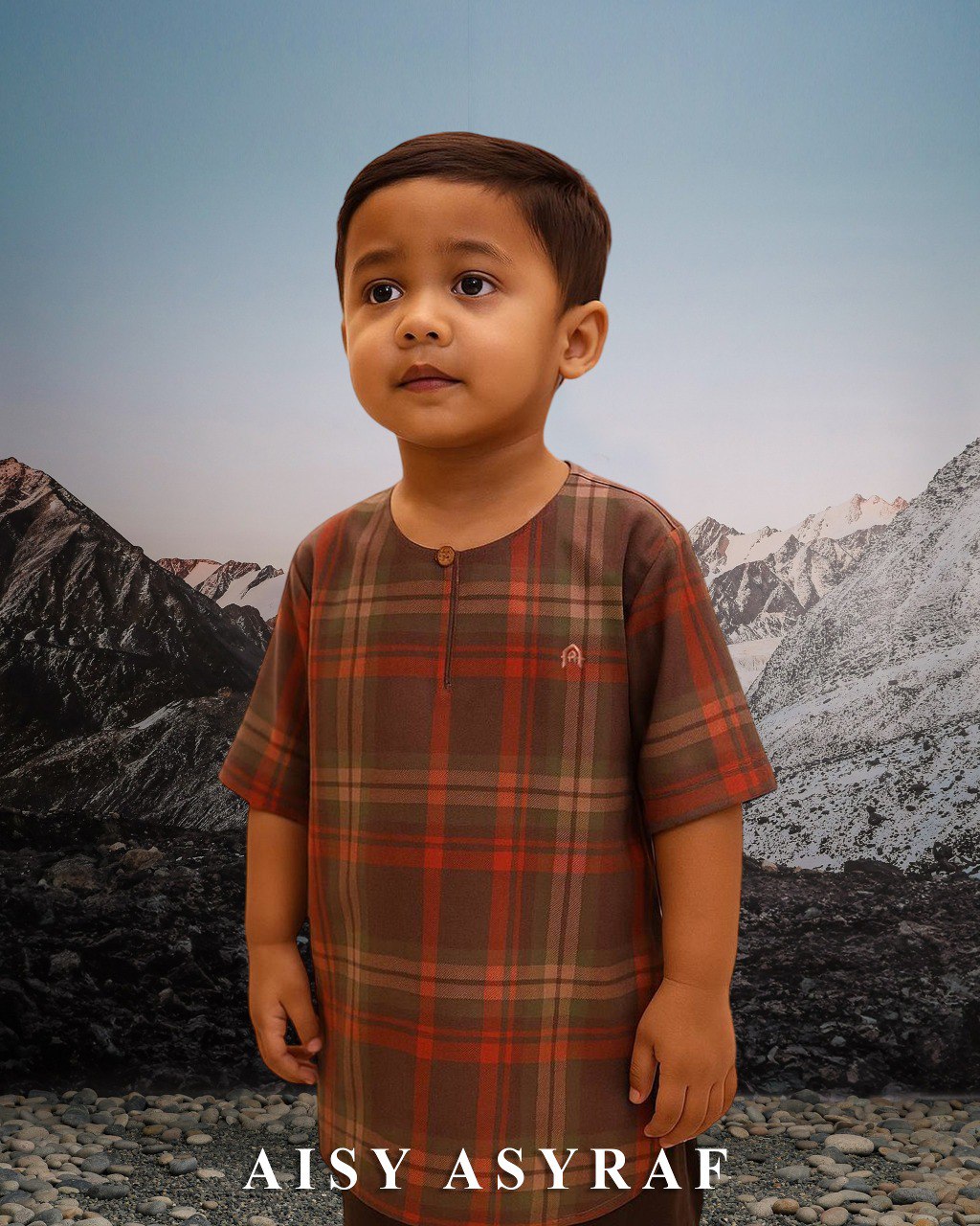 Kurta Durrani Kids - Red