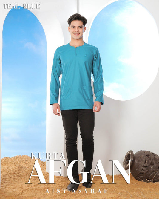 Kurta Afgan - Teal Blue