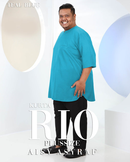 Kurta Rio Plussize - Teal Blue