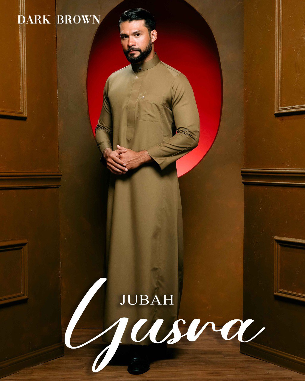 Jubah Yusra - Dark Brown