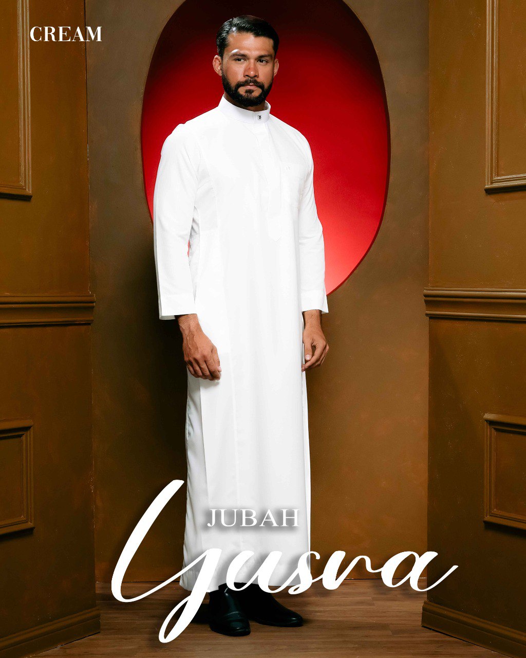 Jubah Yusra - Cream