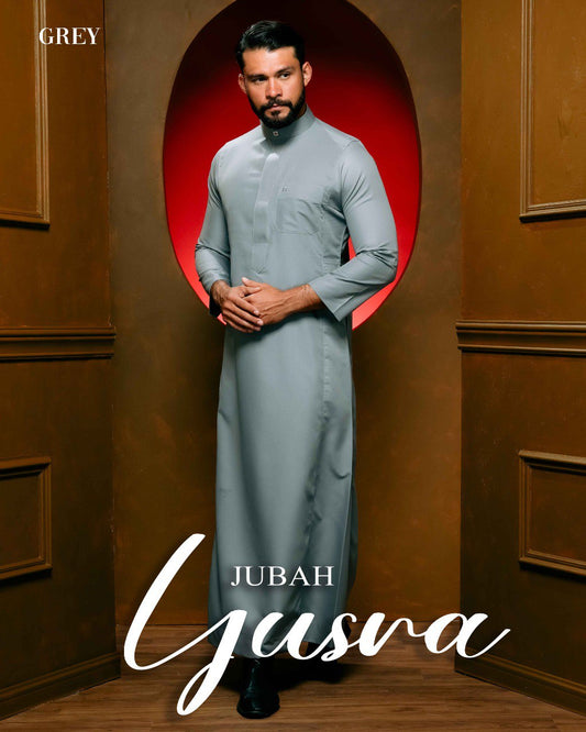 Jubah Yusra - Grey