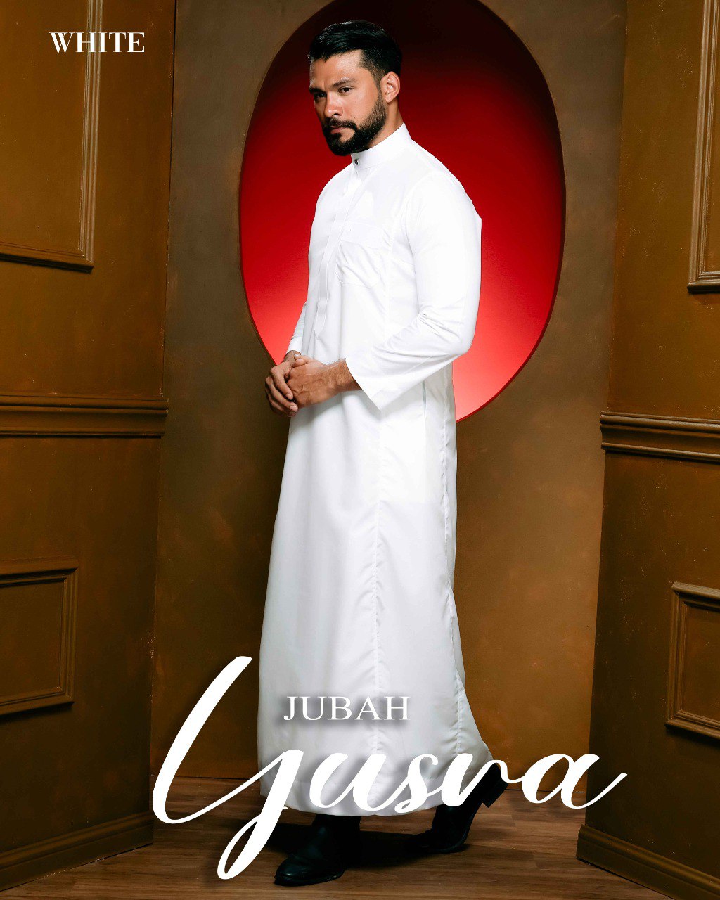 Jubah Yusra - White