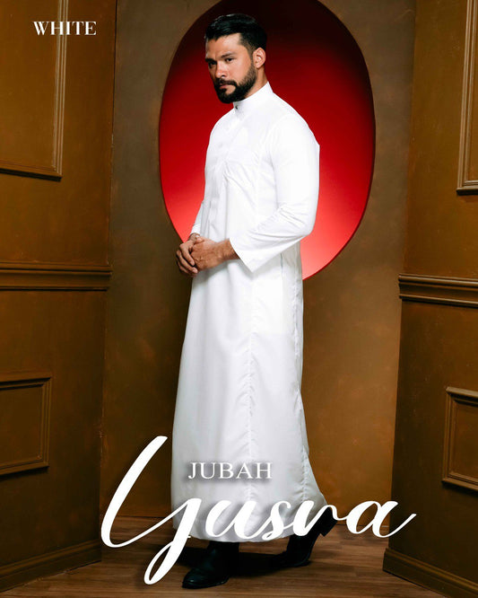 Jubah Yusra - White