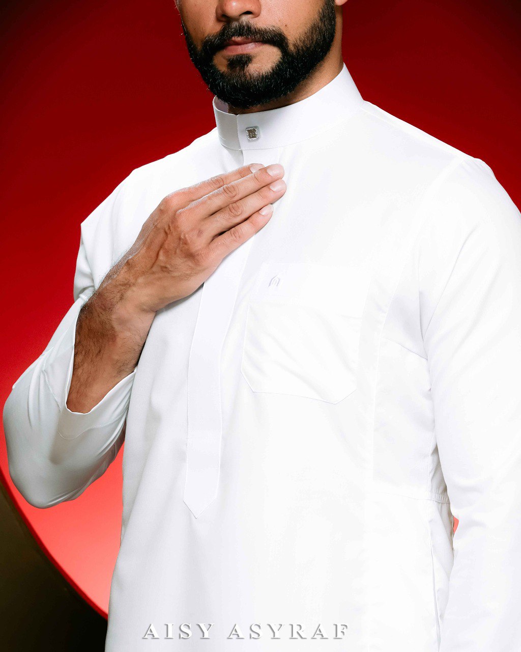 Jubah Yusra - White
