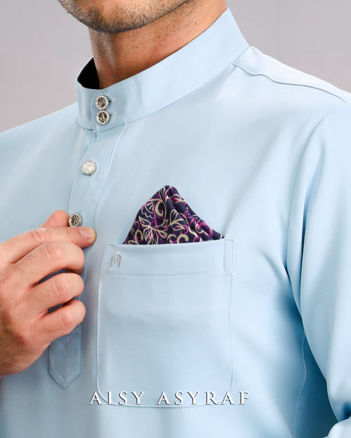 Baju Melayu Haseki - Cinderella Blue