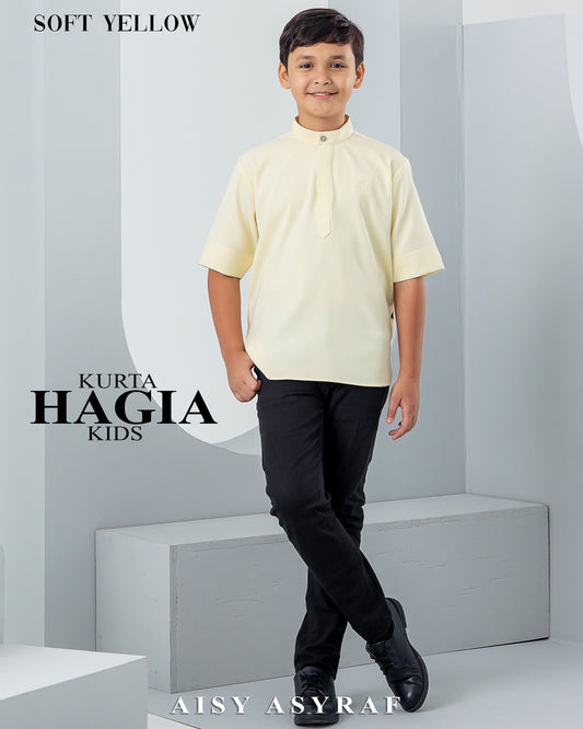 Kurta Hagia Kids - Soft Yellow