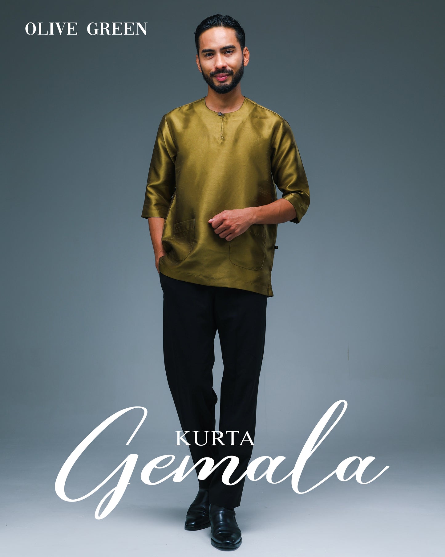 Kurta Gemala - Olive Green