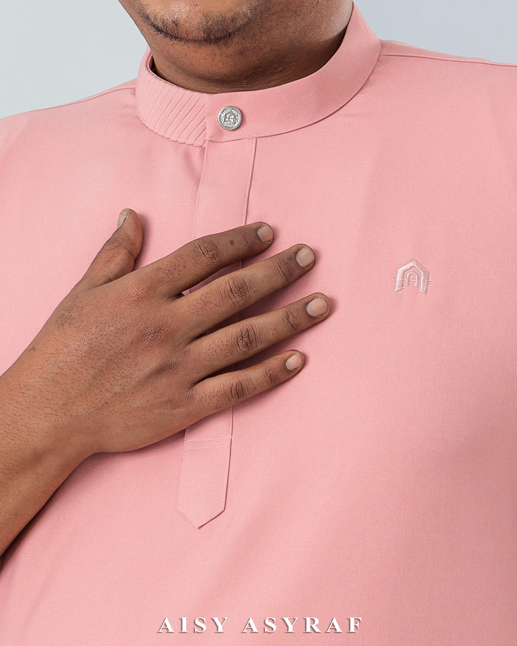 Kurta Hagia Plussize - Pastel Pink