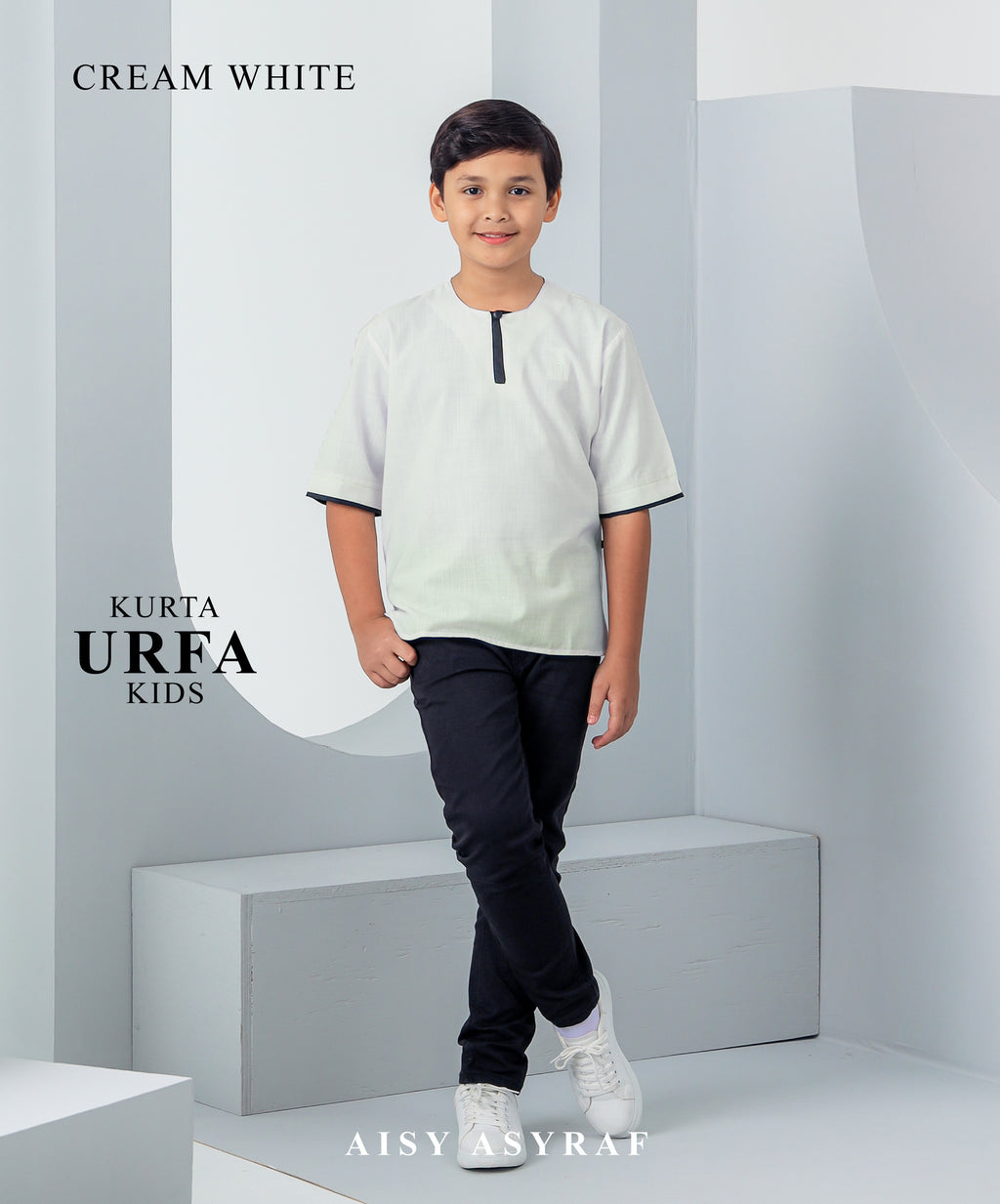 Kurta Urfa Kids - Cream White