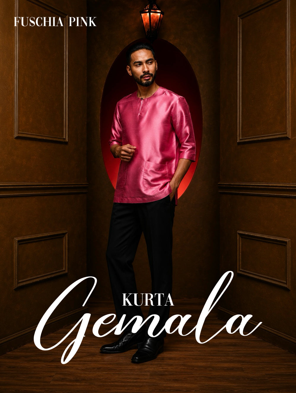 Kurta Gemala - Fuchsia Pink