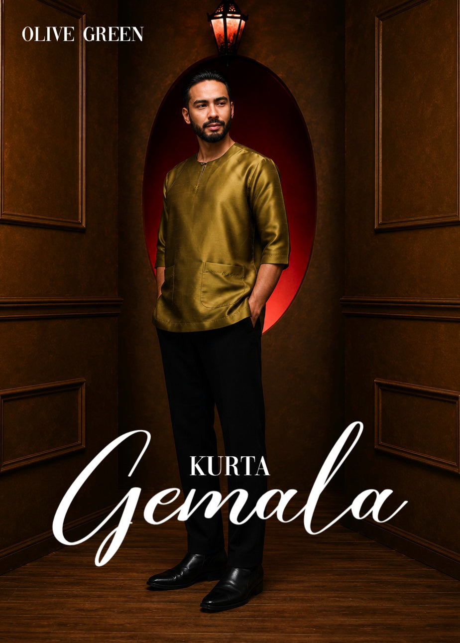 Kurta Gemala - Olive Green