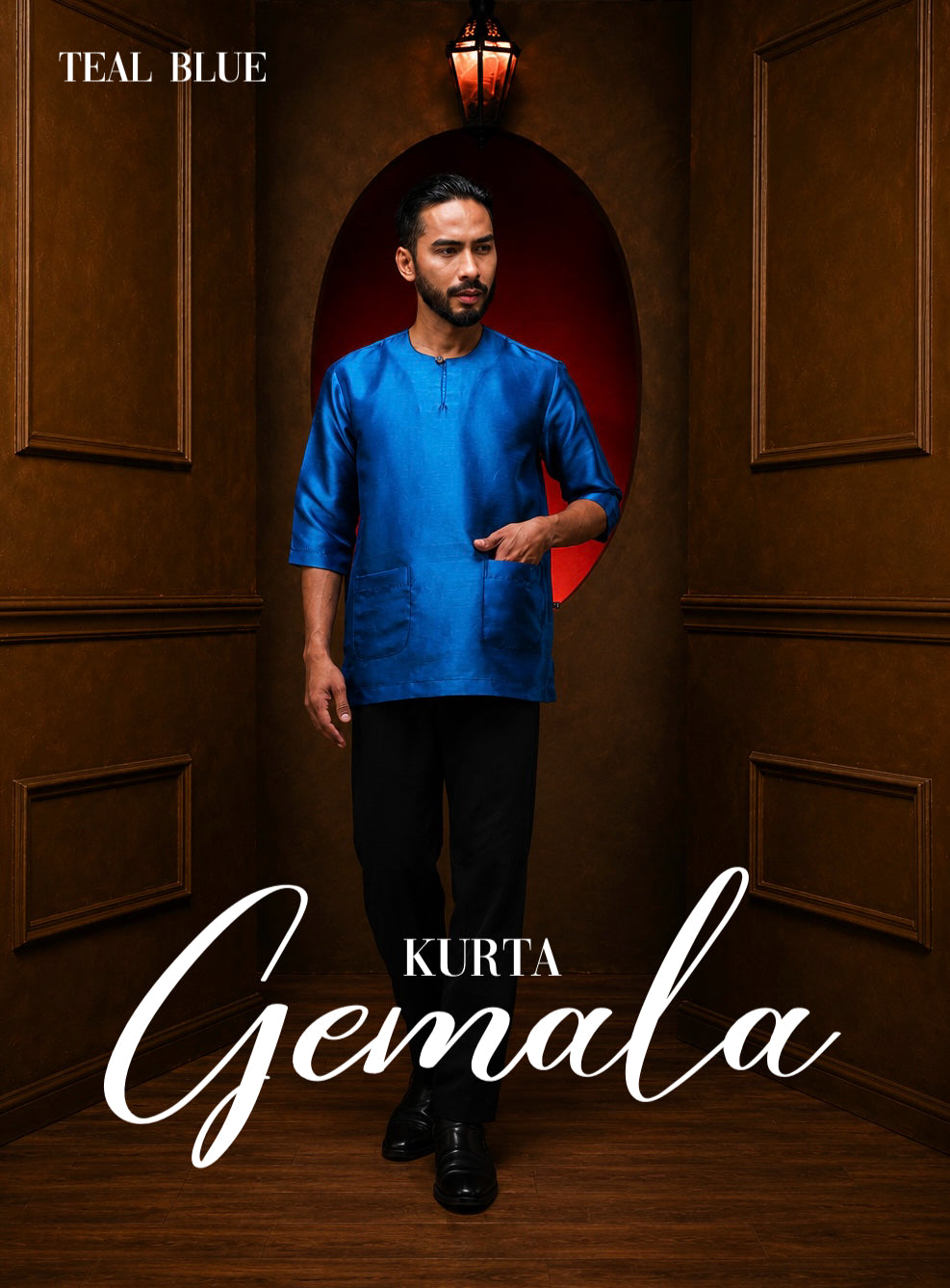 Kurta Gemala - Teal Blue