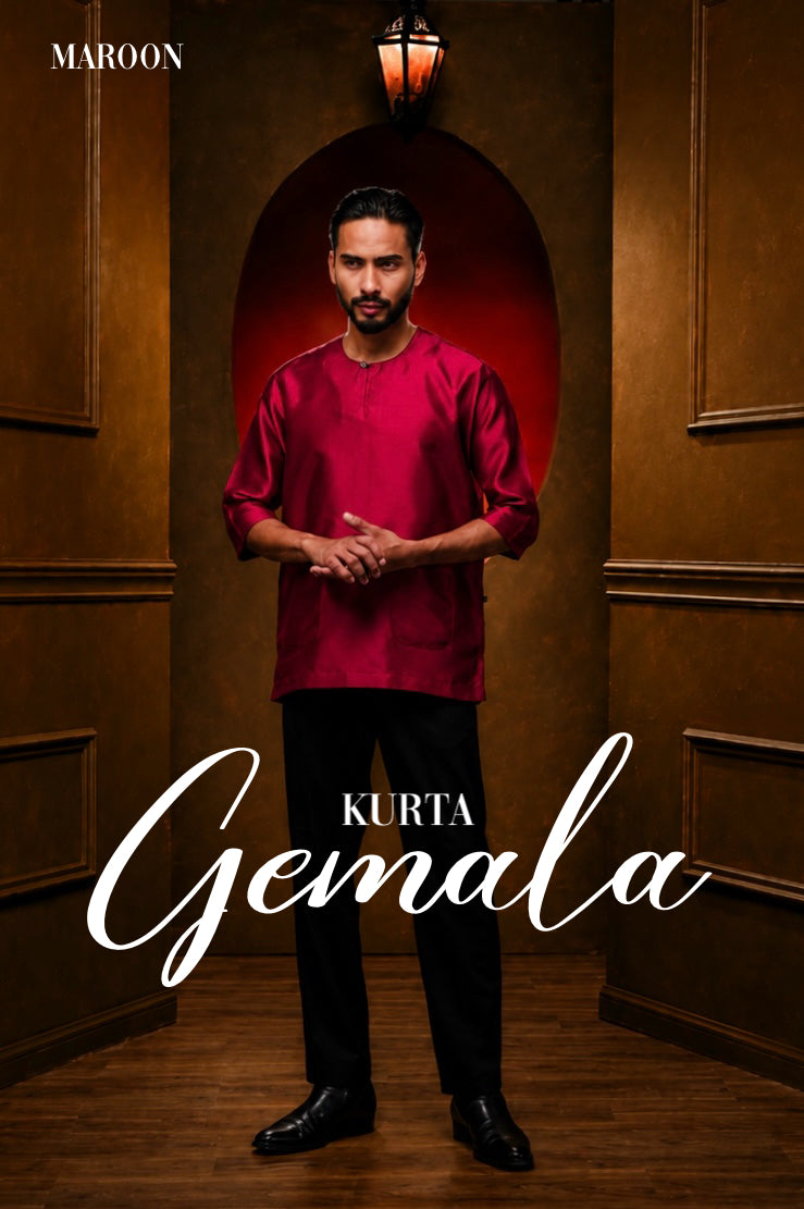 Kurta Gemala - Maroon