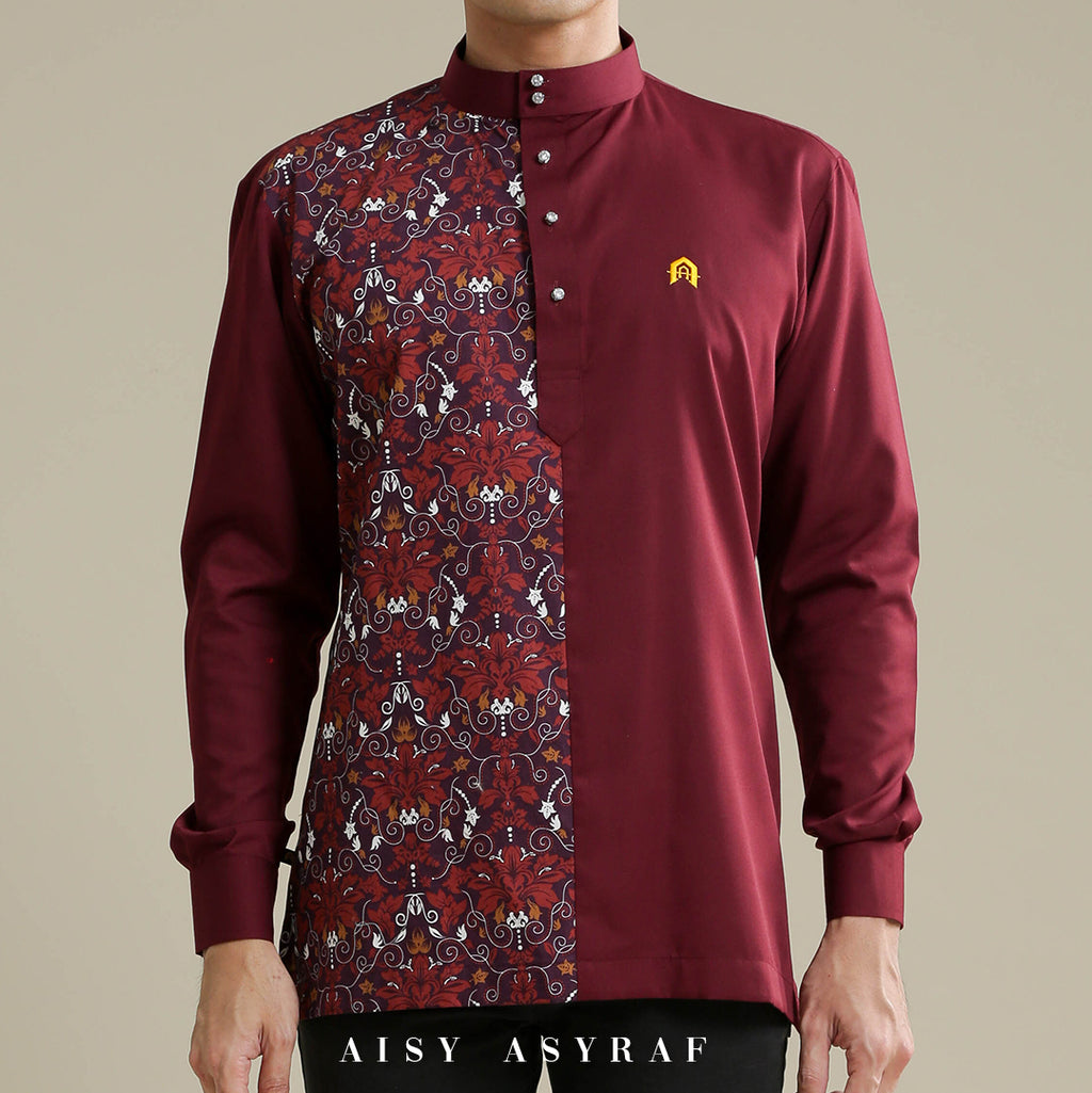 Kurta Nabeela - Kod 12 (Maroon Abstrak)