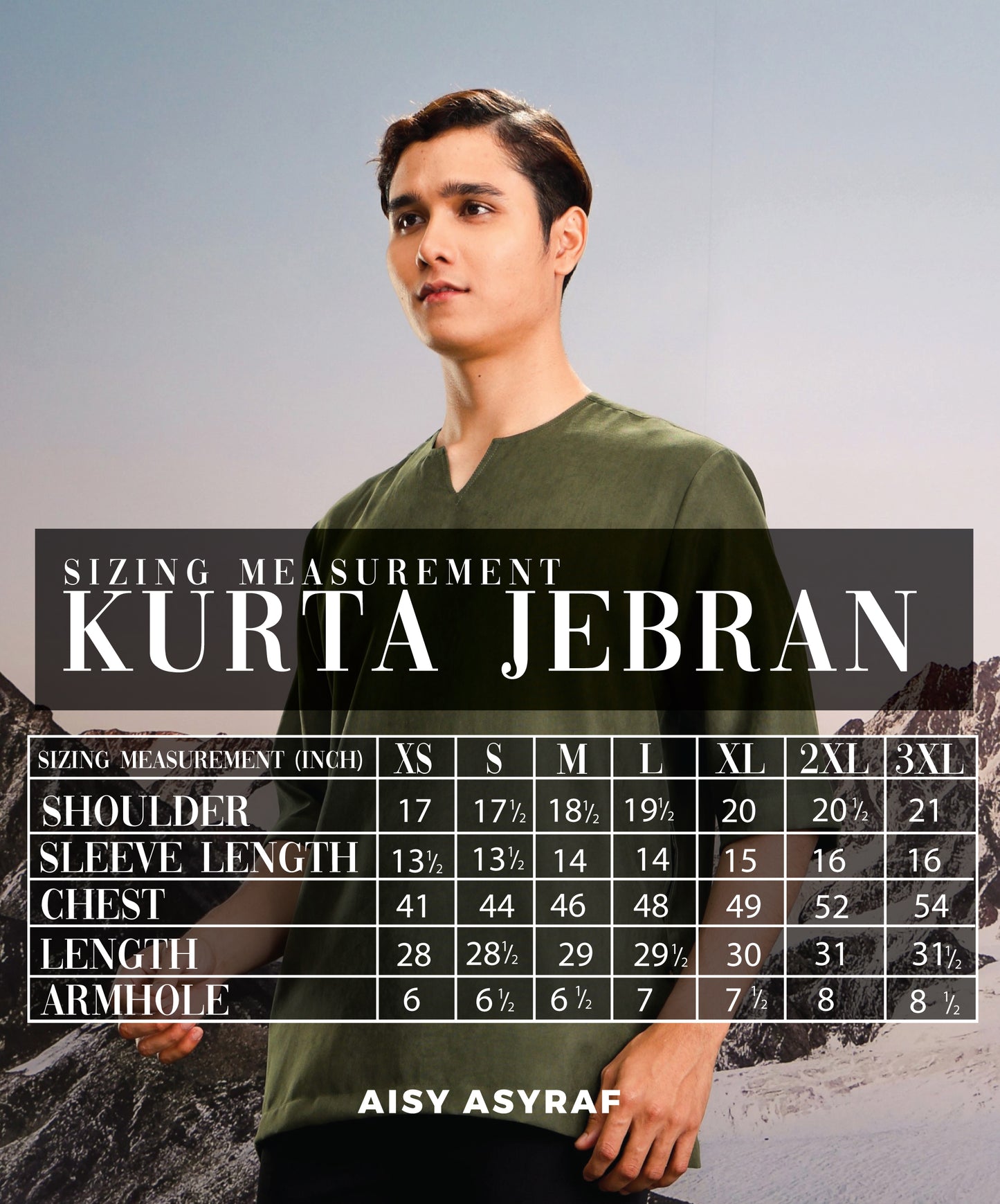 Kurta Jebran - Army Green