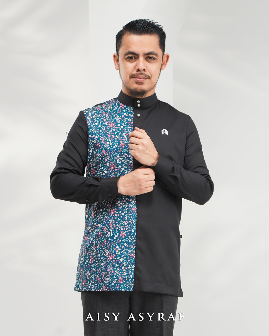 Kurta Nabeela - Kod 40 (Black Floral)