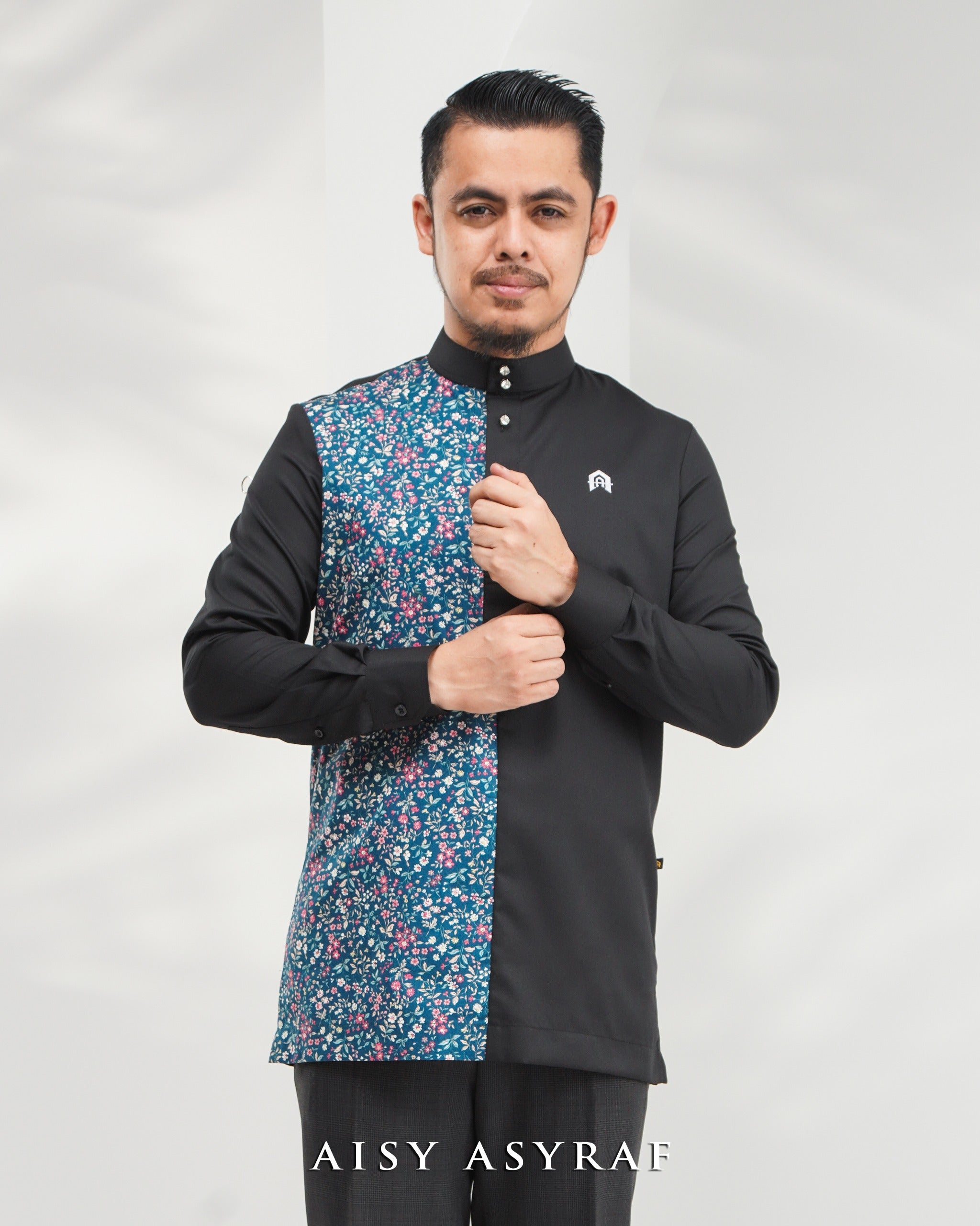 Kurta Nabeela - Kod 40 (Black Floral)