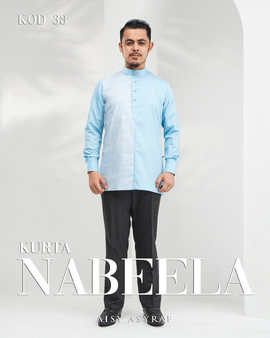 Kurta Nabeela - Kod 38 (Coral Blue)  - NEW RELEASE