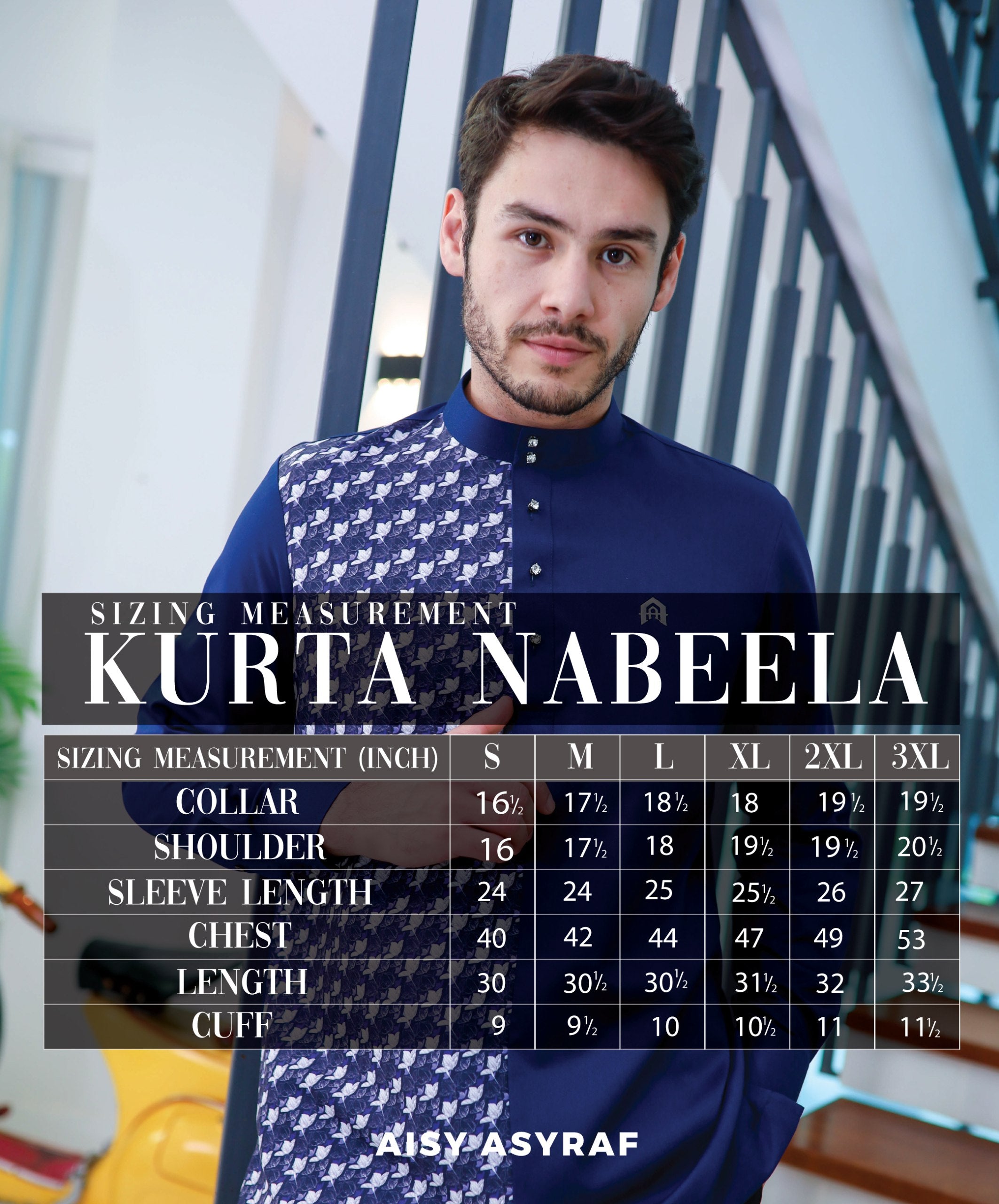 Kurta Nabeela - Black Grey