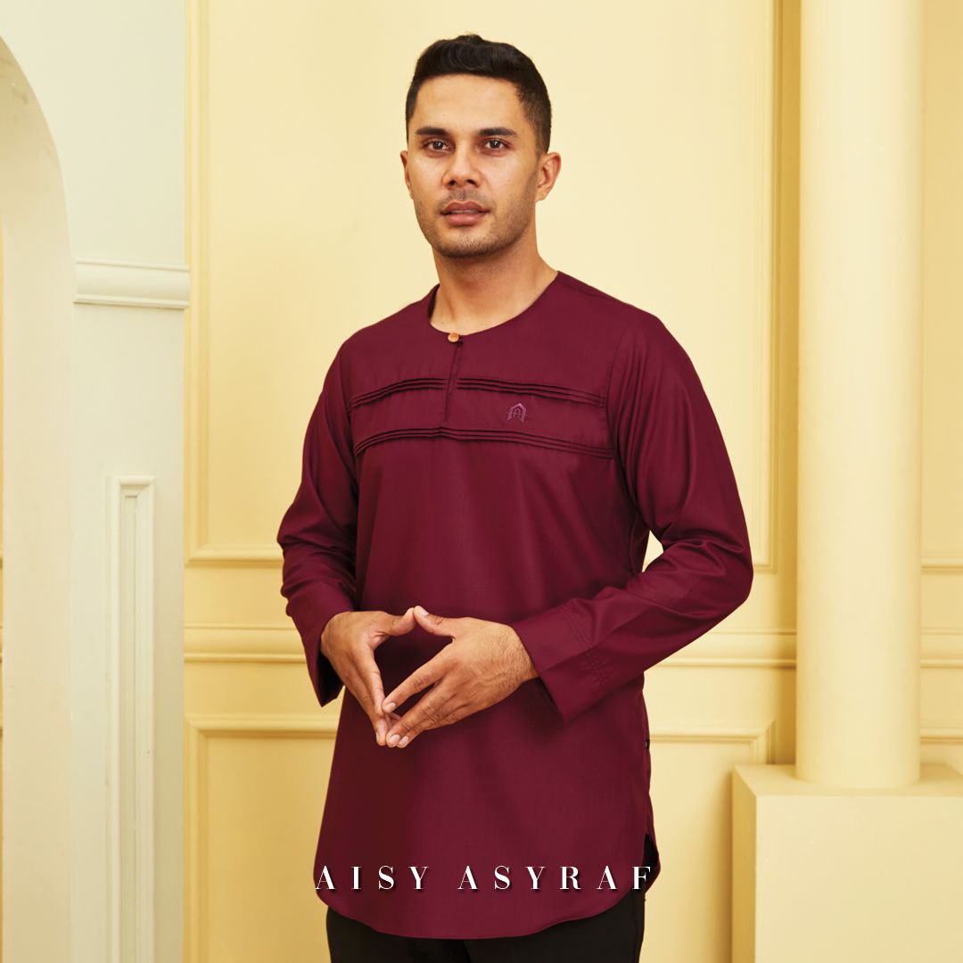 KURTA ZUHAYLI- DARK MAROON