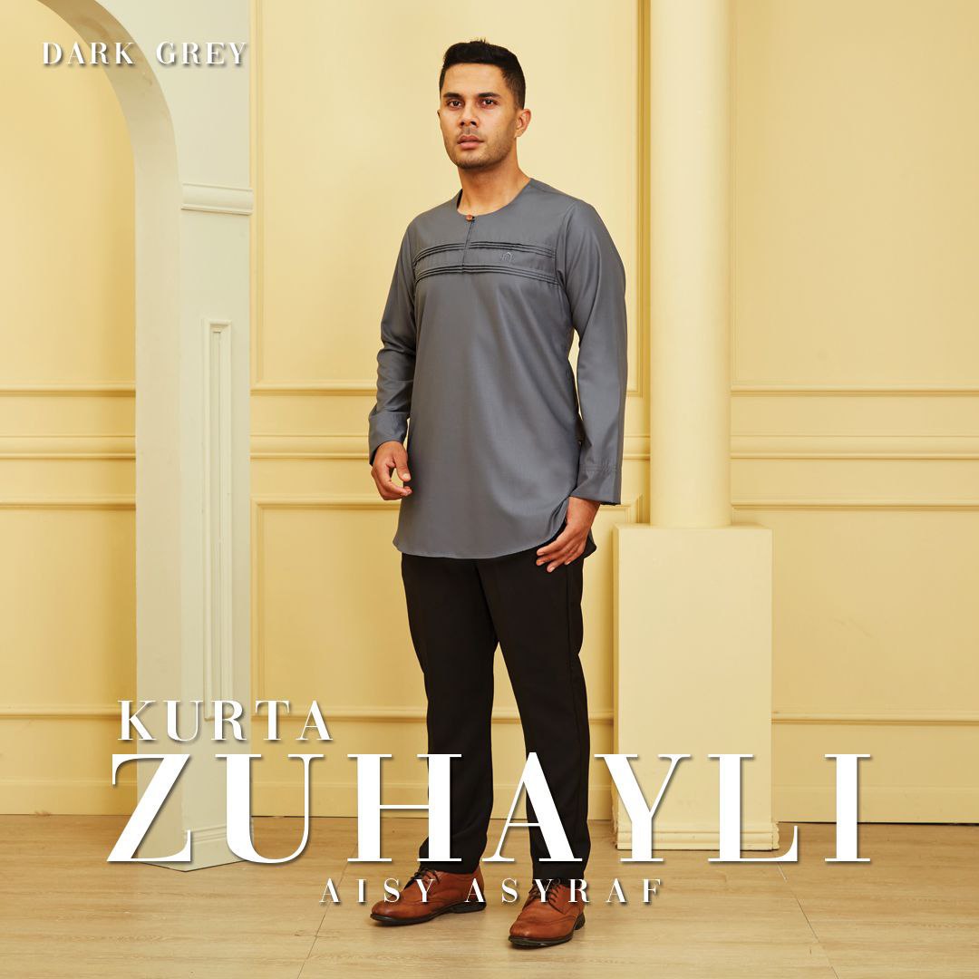 KURTA ZUHAYLI- DARK GREY