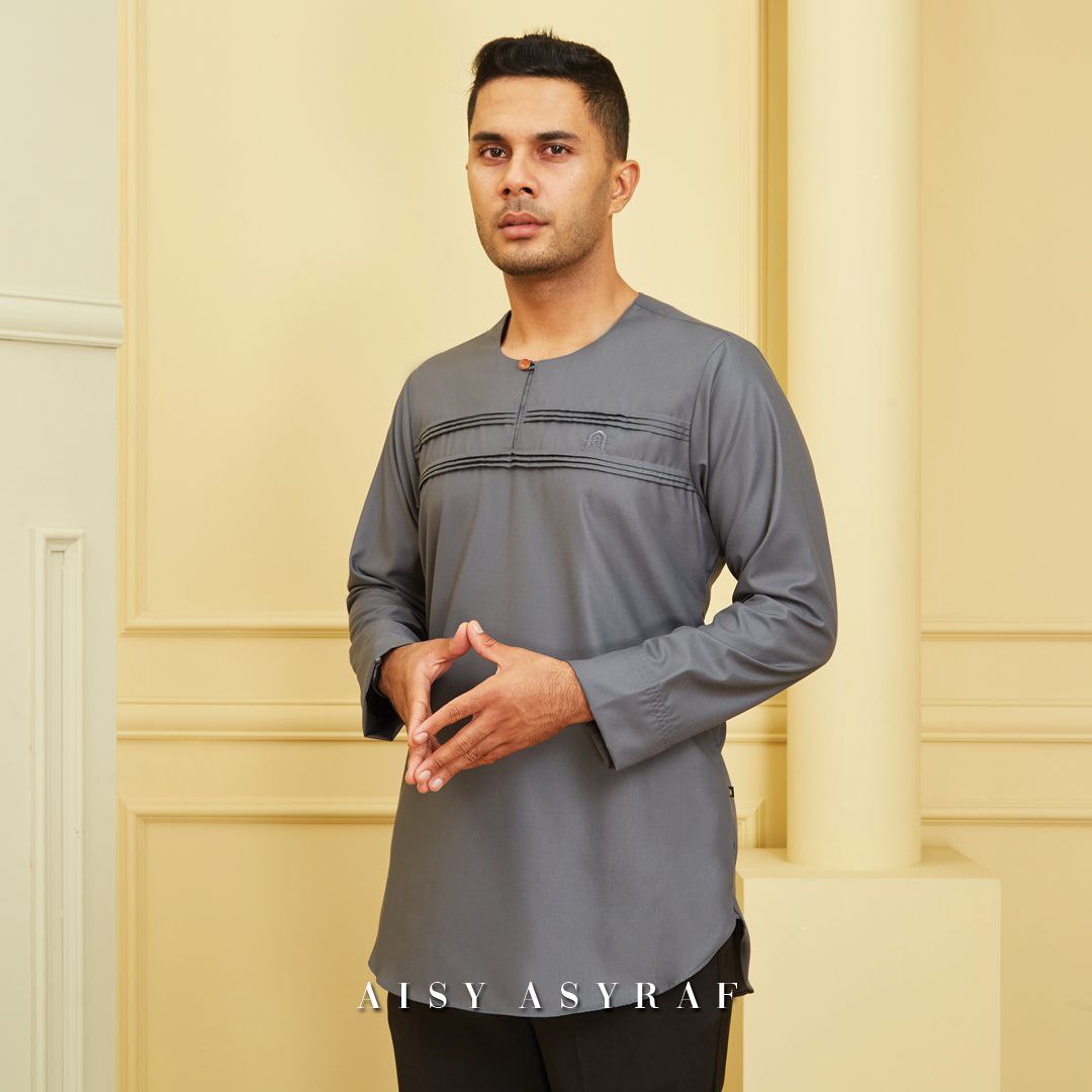 KURTA ZUHAYLI- DARK GREY