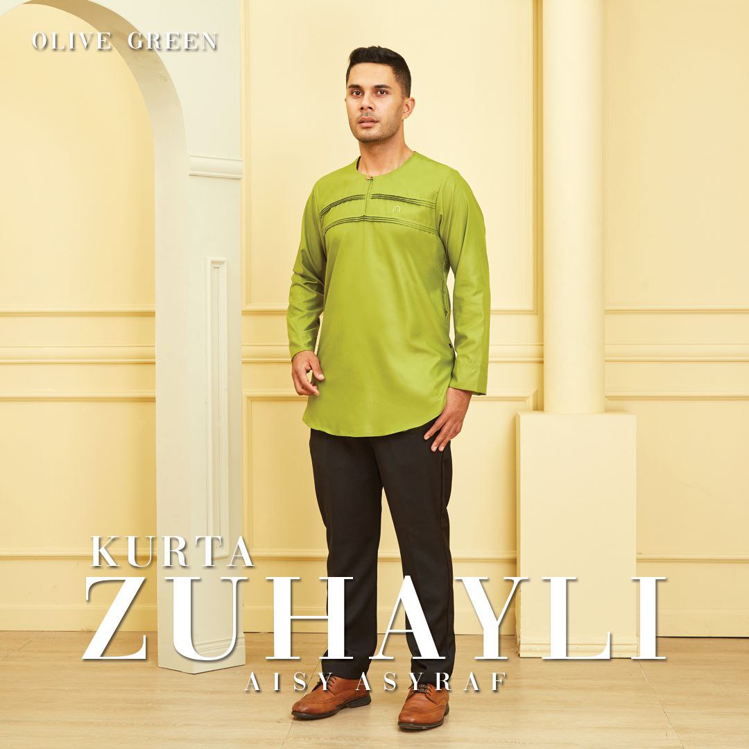 KURTA ZUHAYLI- OLIVE GREEN