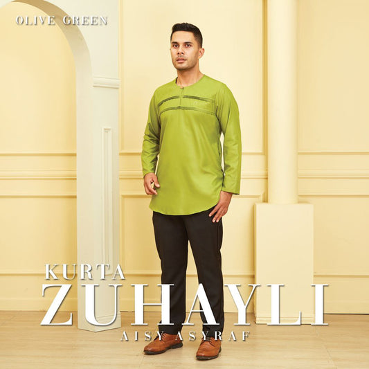 KURTA ZUHAYLI- OLIVE GREEN
