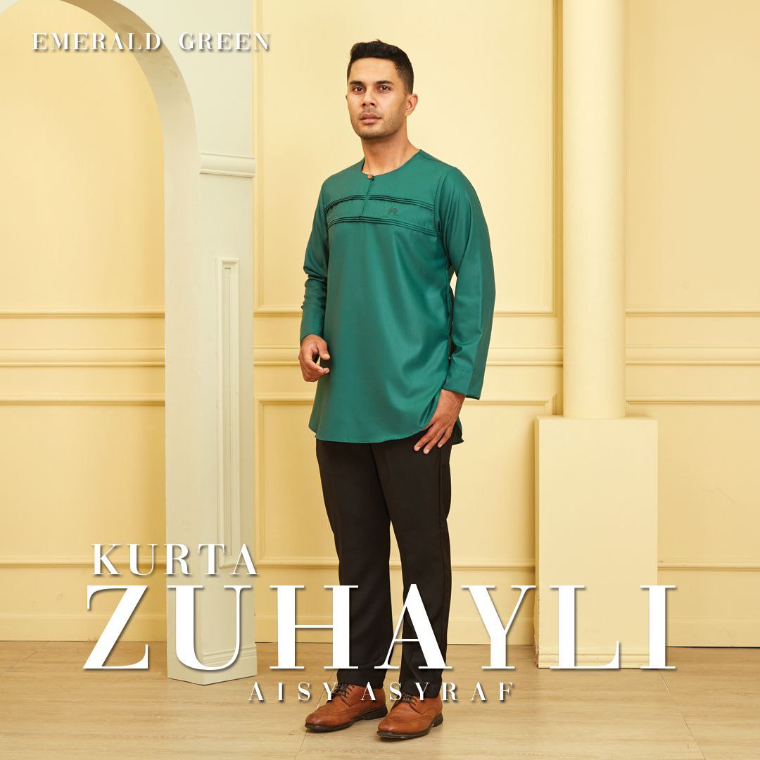 KURTA ZUHAYLI- EMERALD GREEN
