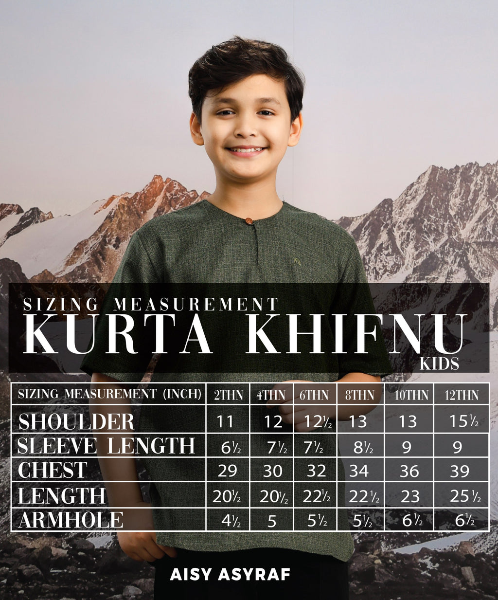 Kurta Khifnu Kids - Orange