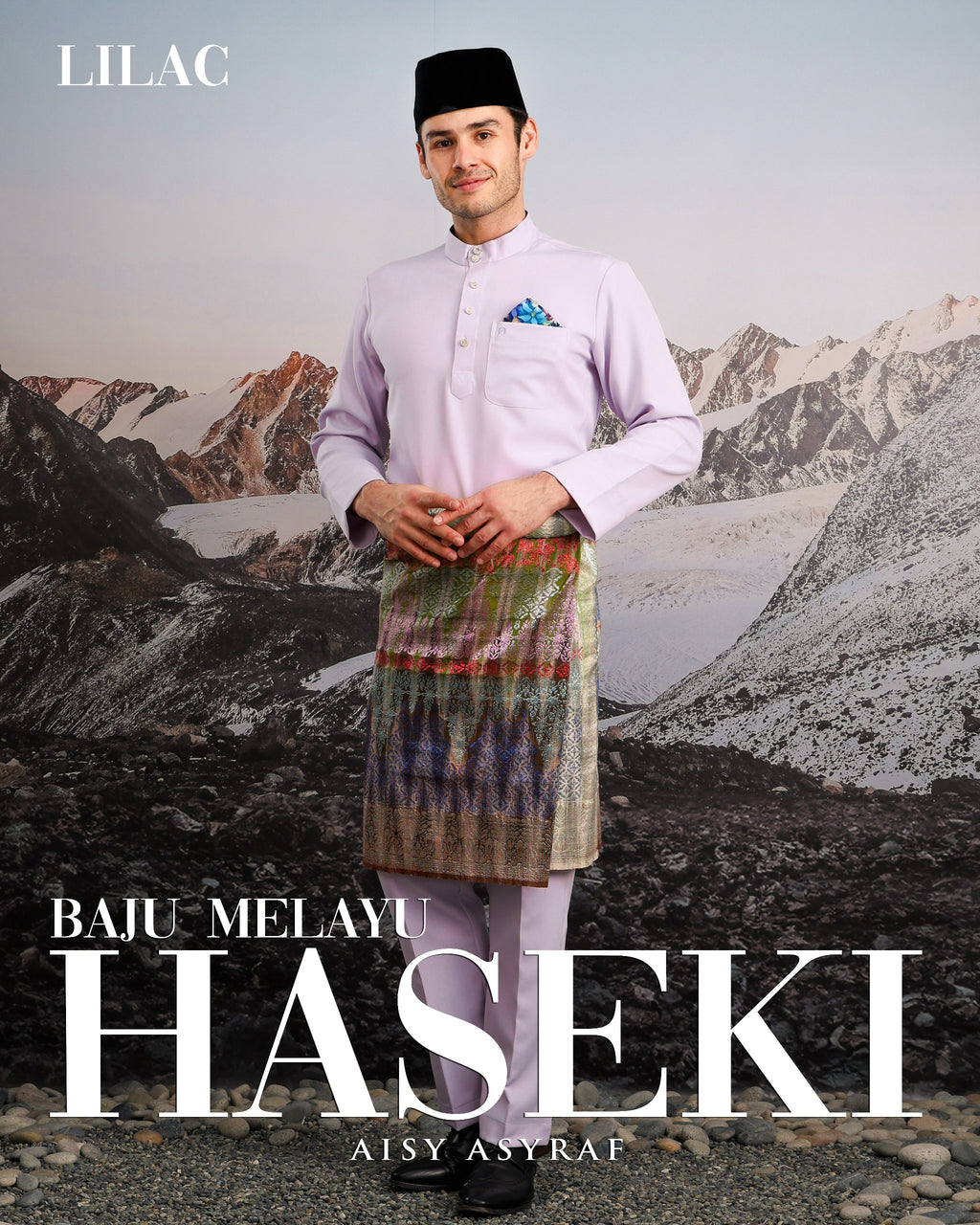 Baju Melayu Haseki - Lilac