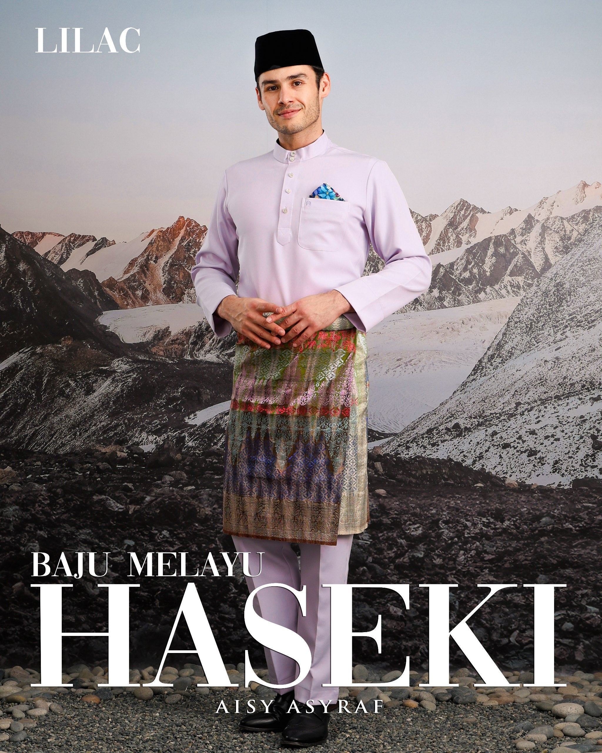 Baju Melayu Haseki - Lilac