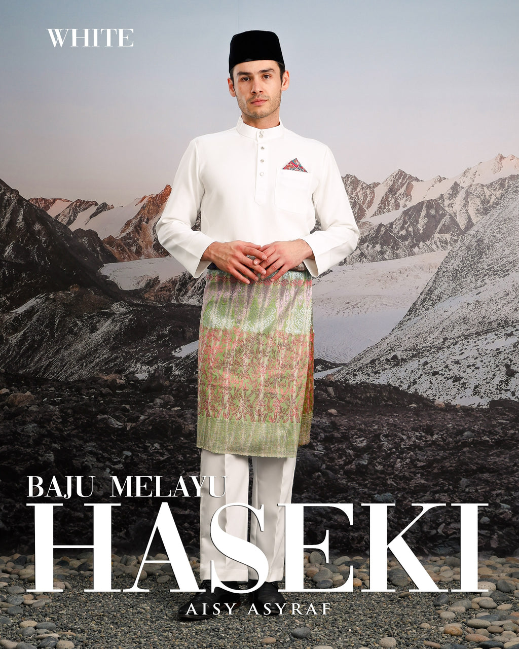 Baju Melayu Haseki - White