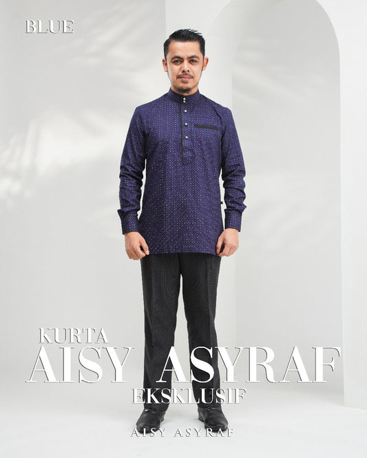 Kurta AAEK (Aisy Asyraf Eksklusif)  - Blue (NEW RELEASE)