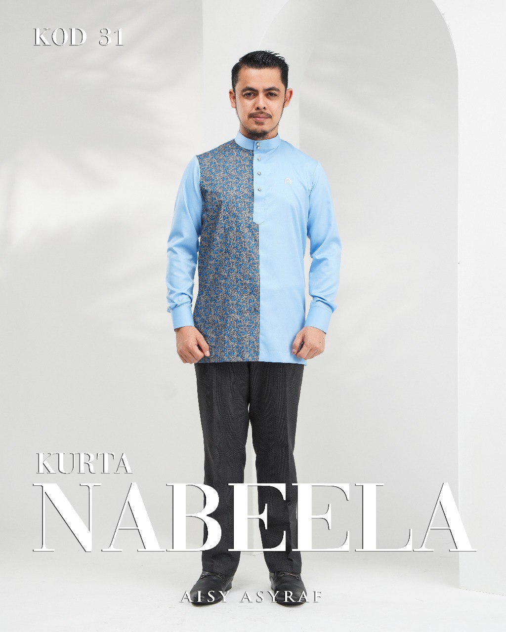 Kurta Nabeela - Kod 31 (Cinderella Blue)  - NEW RELEASE