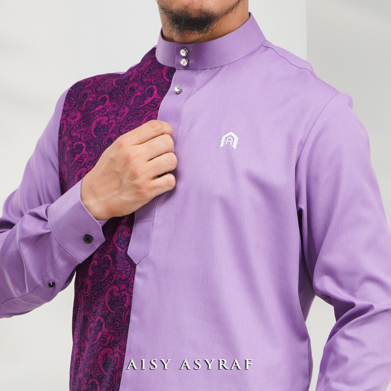 Kurta Nabeela - Kod 36 (Lavendar Abstract)  - NEW RELEASE