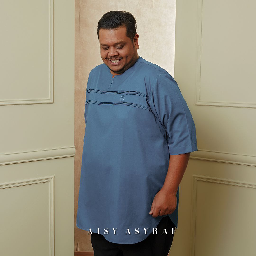 KURTA JURJANI- DUSTY BLUE